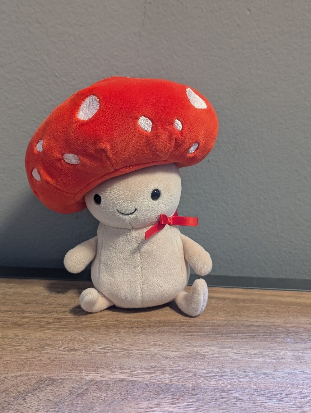 Jellycat Fun-Guy Robbie Red 6" Mushroom Retired -FUNG3R